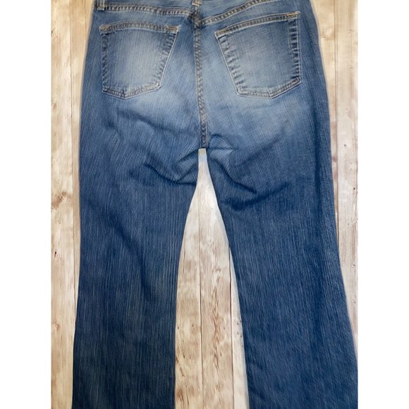 Women's GAP Denim Stretch Bootcut Blue Jeans Size 12 Medium Wash - Picture 7 of 12